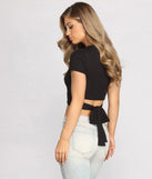 Tied to Basics Cropped Top