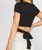 Tied to Basics Cropped Top