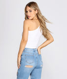 Do U One Better Knot Front Crop Tee
