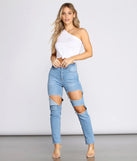Do U One Better Knot Front Crop Tee