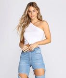 Do U One Better Knot Front Crop Tee