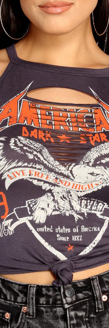 American Rocker Slashed Tee