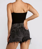 Basic Scoop Neck Ribbed Knit Tank Top