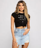 Got It From My Mama Crop Knot Tee