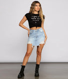 Got It From My Mama Crop Knot Tee