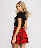 Edgy Chic Slashed Cropped Graphic Tee
