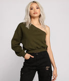 Comfy-Chic One Sleeve Top