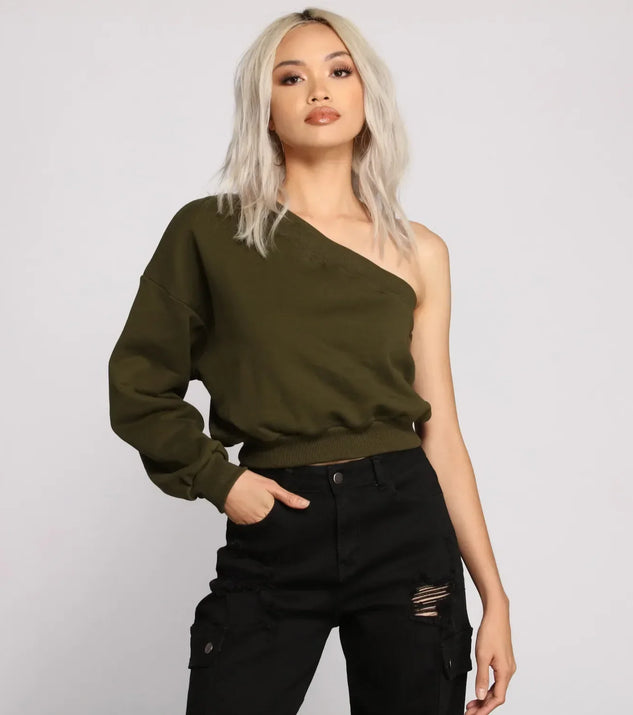 Comfy-Chic One Sleeve Top
