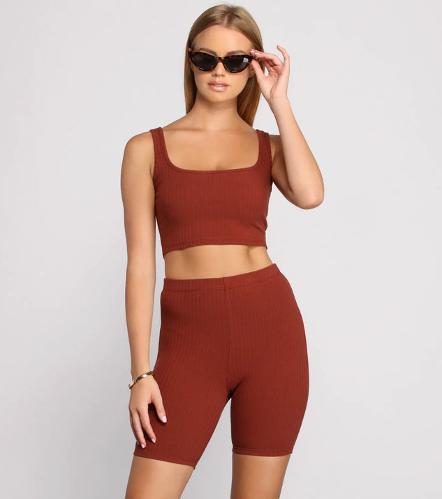 That Basic Life Ribbed Crop Top