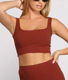 That Basic Life Ribbed Crop Top