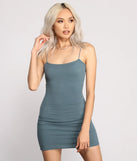 Keep It Basic Ribbed Mini Dress