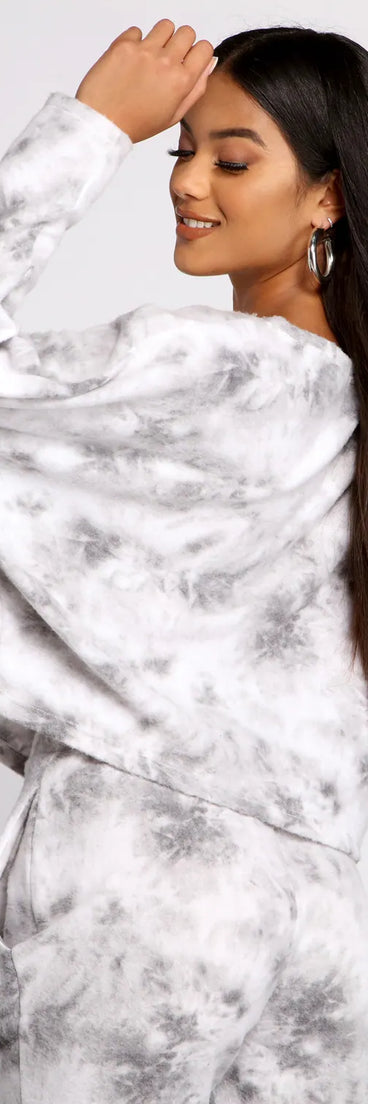 Major Cozy Vibes Tie Dye Top