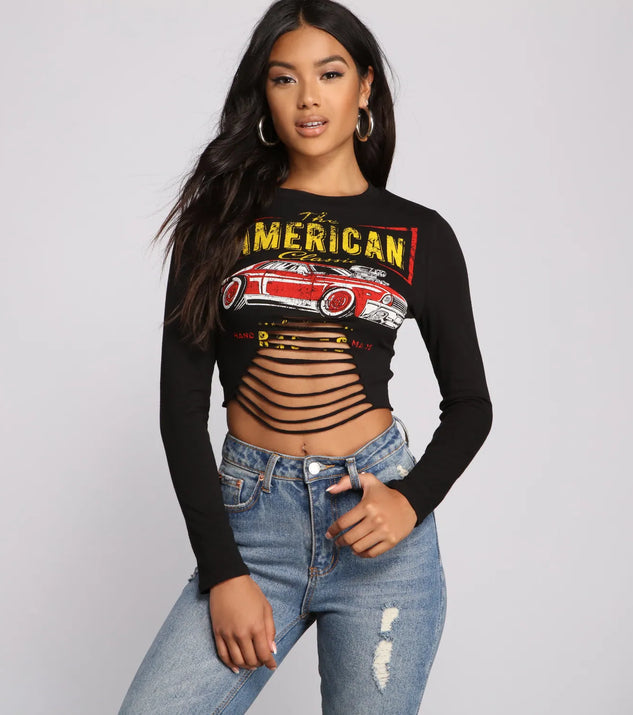 American Classic Graphic Crop Top