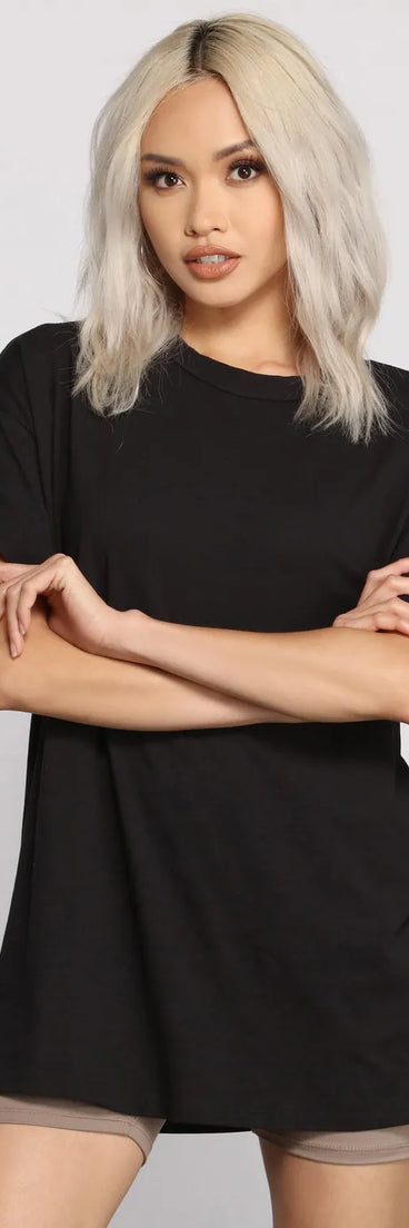 Essential Casual Oversize Basic Tee Shirt