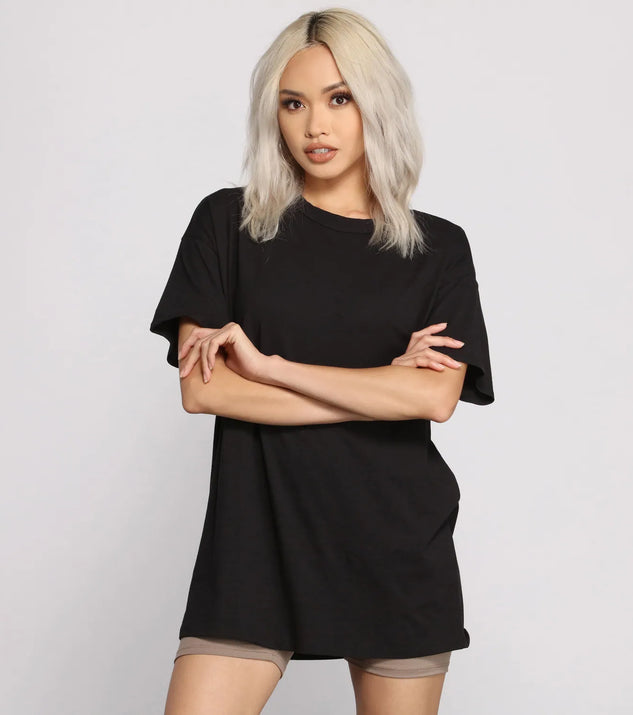 Essential Casual Oversize Basic Tee Shirt