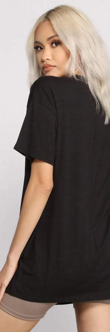 Essential Casual Oversize Basic Tee Shirt