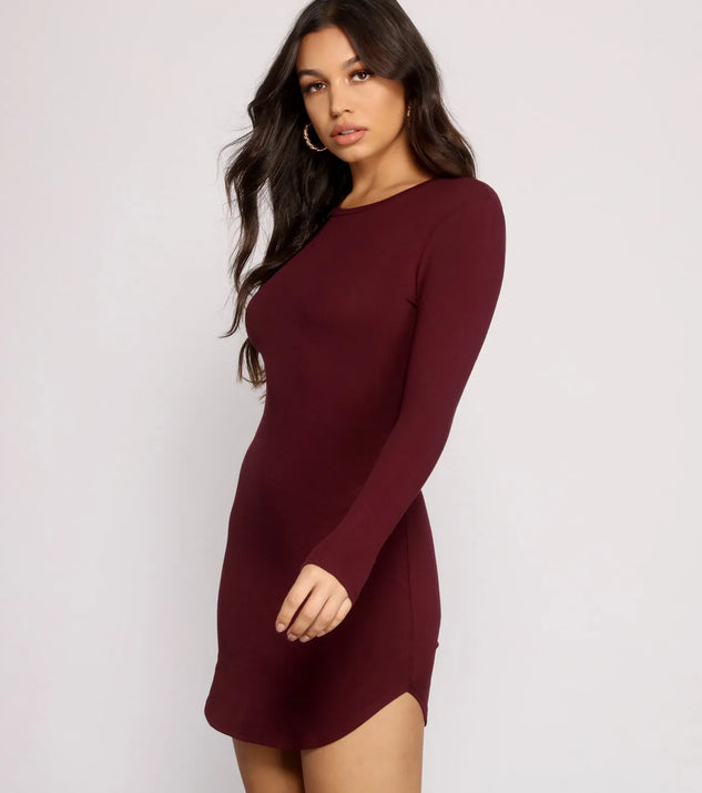 Back to Basics Knit Mini Dress