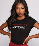 Scorpio Babe Graphic Tee Shirt