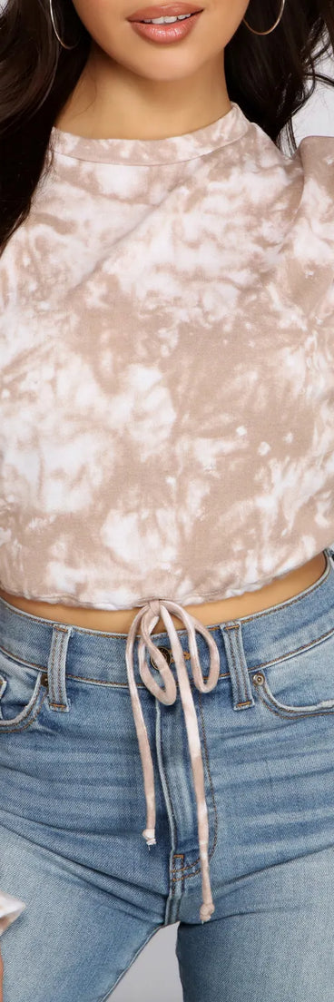 Draw To You Tie-Dye Crop Top