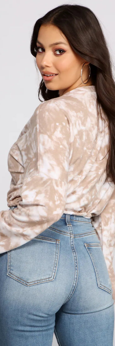 Draw To You Tie-Dye Crop Top