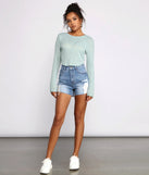 Thinking About You Ribbed Crop Top