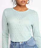 Thinking About You Ribbed Crop Top