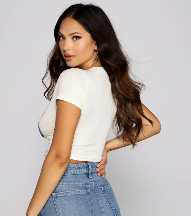 On The Edge Motorcycle Crop Top | Windsor