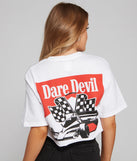 Daredevil Racing Graphic Crop Top