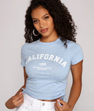California Dreaming Ruched Graphic Tee