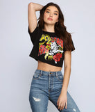 Rocker-Chic Split Screen Graphic Tee