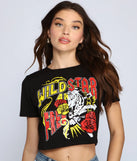 Rocker-Chic Split Screen Graphic Tee