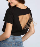Rocker-Chic Split Screen Graphic Tee