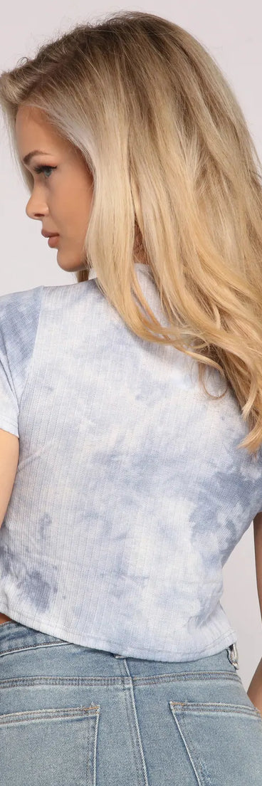 Angel Energy Ribbed Knit Crop Top