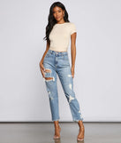 Basic Mood Ribbed Knit Crop Top