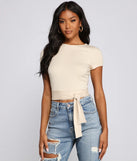 Basic Mood Ribbed Knit Crop Top