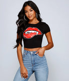 Just Bitten Cropped Graphic Tee
