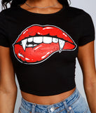 Just Bitten Cropped Graphic Tee