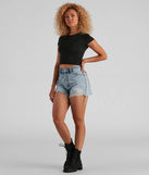 With its midriff cut and trend-forward fit, the Casual Must-Have Crew Neck Crop Top is a black crop top made to pair with skirts, denim, or whatever vibe you're feeling this season.