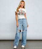 Rebel Pride Slashed Graphic Tee