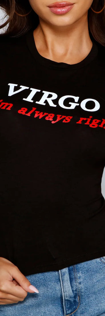 Virgo I'm Always Right Graphic Tee