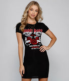 Rocker Babe Slashed Mini Dress