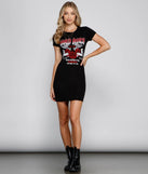 Rocker Babe Slashed Mini Dress