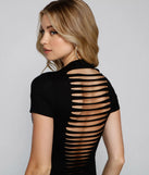 Rocker Babe Slashed Mini Dress