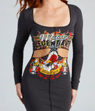 Wild And Free Long Sleeve Graphic Tunic