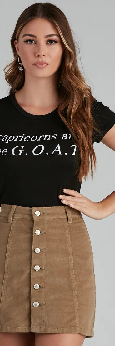 Capricorns Are The Goat Graphic Tee