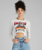 Classic American Slash Graphic Top