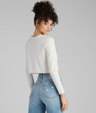 Classic American Slash Graphic Top