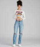 Classic American Slash Graphic Top