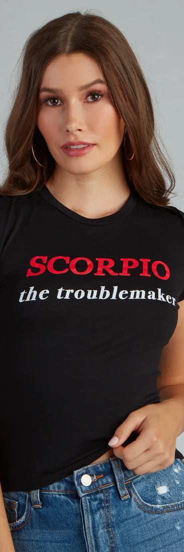 Scorpio The Troublemaker Graphic Tee
