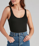 Basic Needs Scoop Neck Bodysuit